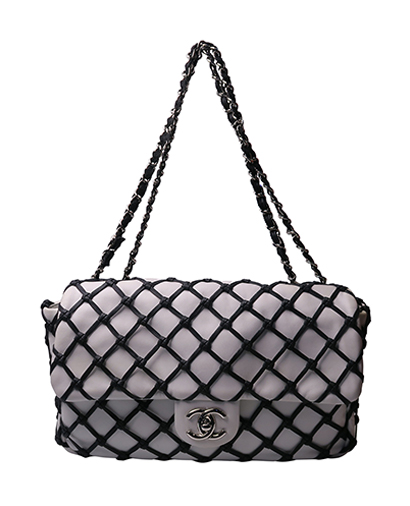 Canebiers Net Jumbo Flapbag, front view